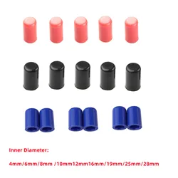 4 6 8 10 12 14 16 19 25 30 32mm 5PCS Silicone Vacuum Blanking Cap Air Intake Hose Tube Pipe Ends Bung Plug Black