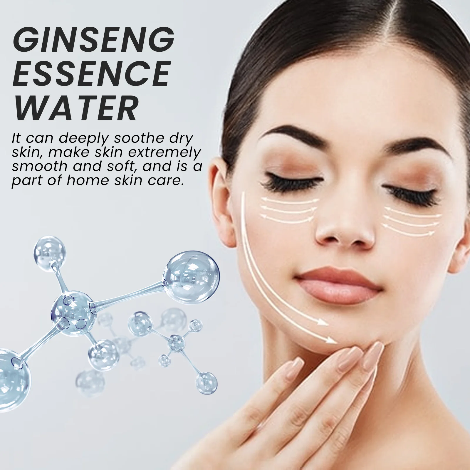Ginseng Viso Essenza Anti Invecchiamento Dissolvenza Linee sottili Rimozione delle rughe Rafforzamento Schiarente Idratante Siero di acido ialuronico - immagine 5
