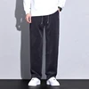 Autumn Winter Stretch Corduroy Pants Men Thick Elastic Waist Korea Baggy Straight Jogger Outdoors Trousers Male Large Size M-5XL 3