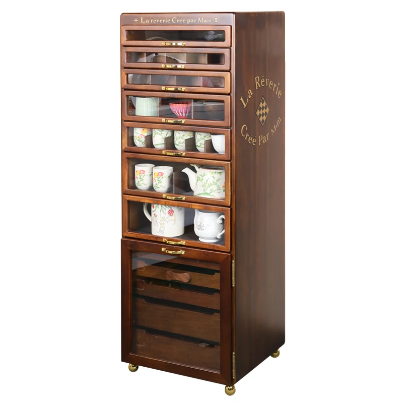 12-Drawer Wooden Jewelry Cabinet 4