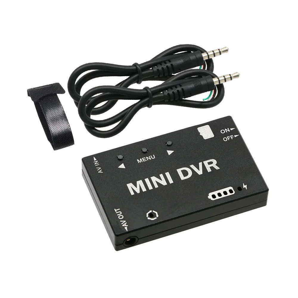 Mini FPV DVR enregistreur vidéo HD avec batterie 400mAh pour drone FPV, prêt à l'emploi.