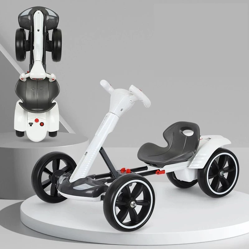 Children's Kart Electric Four-wheeler Can Be Folded with a Key Early Education