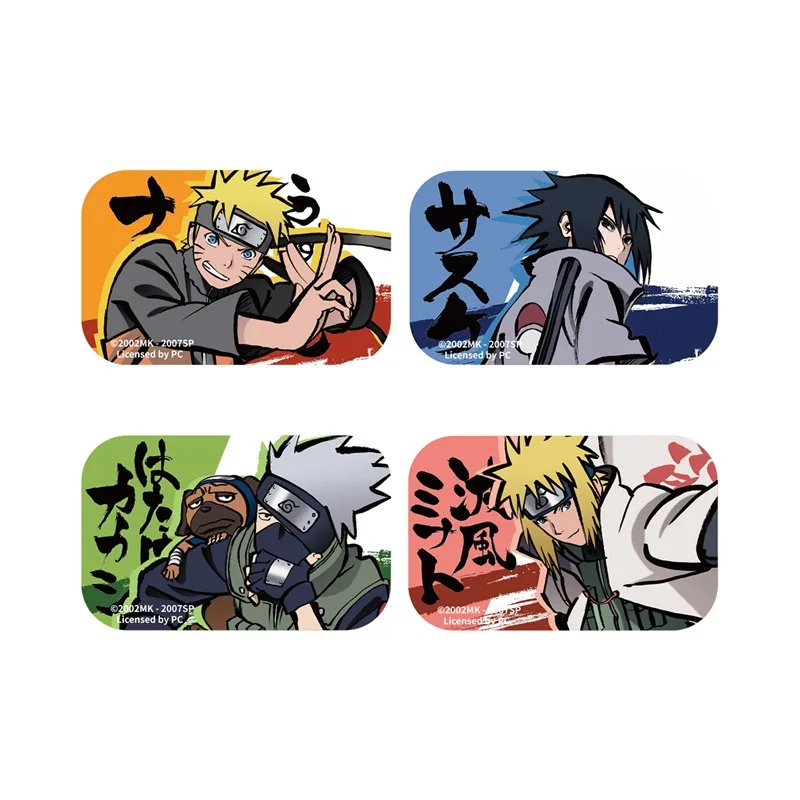 

Brdwn NARUTO Sasuke Hatake Kakashi Namikaze Minato China Official Authorization Square Ink Painting Style Cosplay Badge