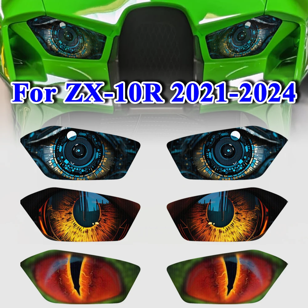 Motorcycle Headlight Stickers For Kawasaki Ninja ZX-10R ZX10R 2021