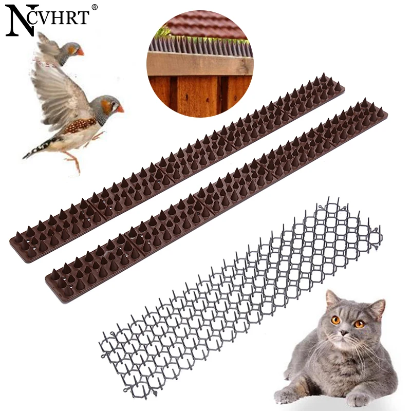 2Pcs Branchtype Plastic Antibird Pigeon Repellent Spikes Outdoor