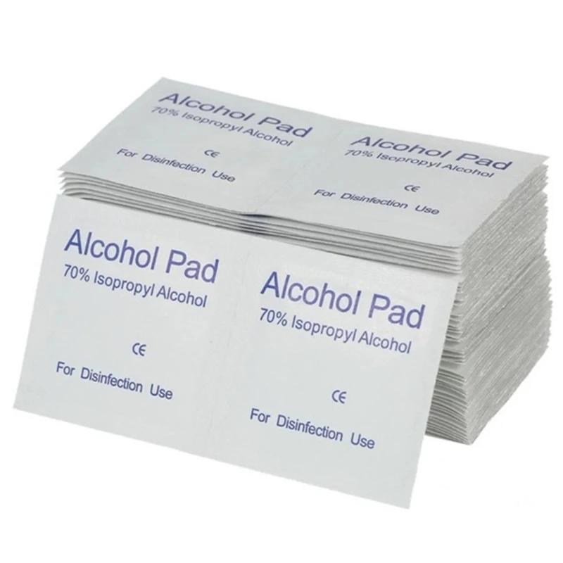 100 Pcs Alkohol Wischen Reinigen Pad Medizinische Tupfer Beutel Antibakterielle Werkzeug Reiniger