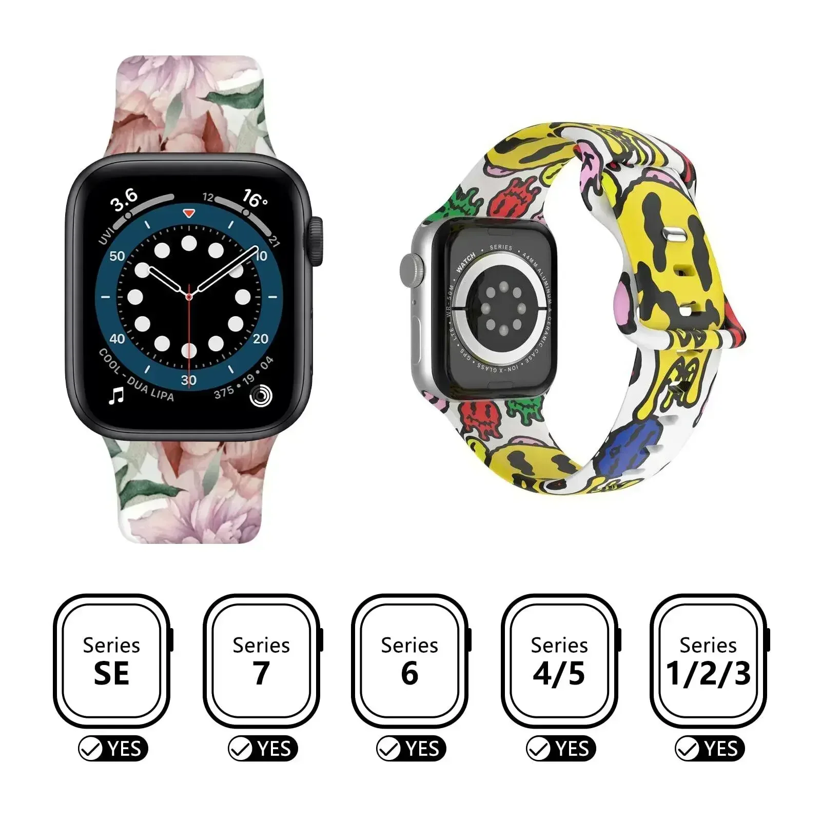 รูปสินค้า สร้อยข้อมือซิลิโคน Apple Watch ทุกรุ่น