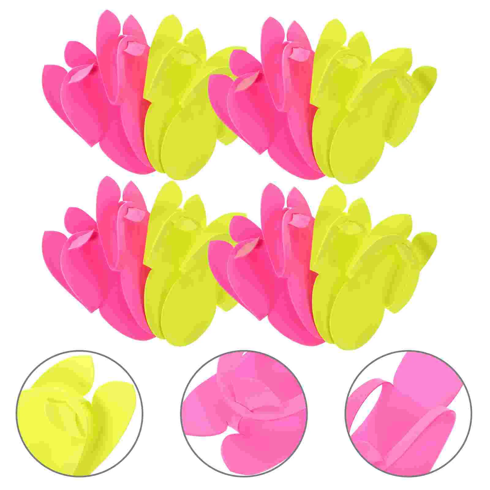 

12 Pairs Foam Slippers Mens House Sandals Manicure Footwear Spa Guests Household Eva Pedicure Shoes Beach Party Travel