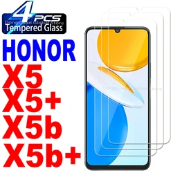 Premium Tempered Glass Screen Protector Film - 1/4 Pack for 2 Pieces (For Honor X5 Plus)