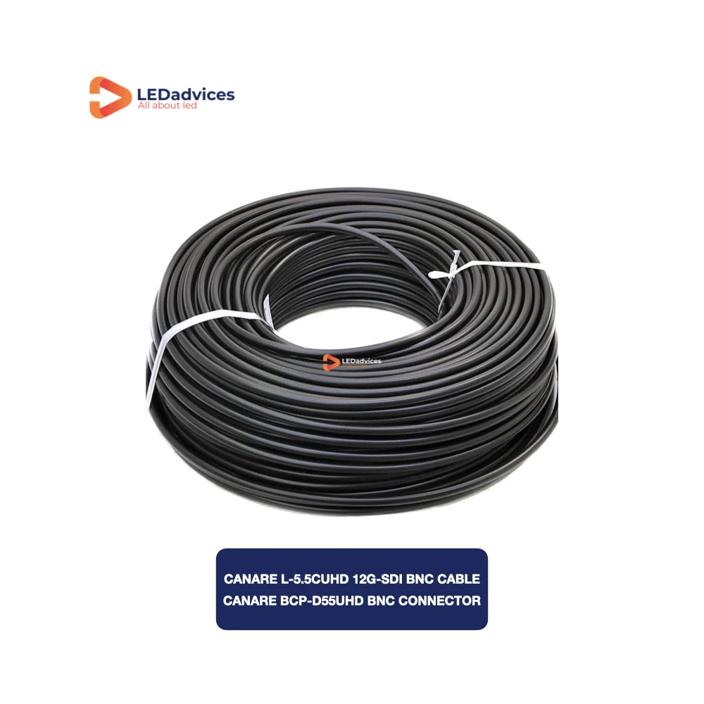 20M 65ft Canare L-5.5CUHD 12G-SDI 4K BNC Cable High