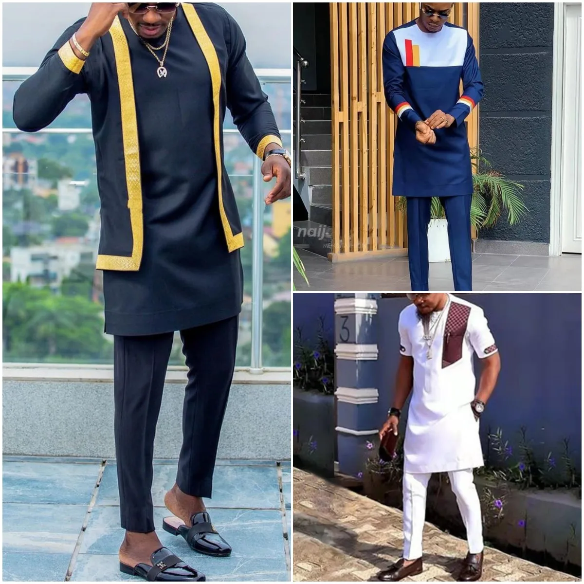 Kaftan Men's Sets Ribbon Long Sleeve Top Shirt Pants African Ethnic Casual Traditional Clothing Outfits Gentleman Wear 2PCS Suit summer men two piece outfits set long sleeved shirt top full pants casual african ethnic gentleman traditional clothing outfits