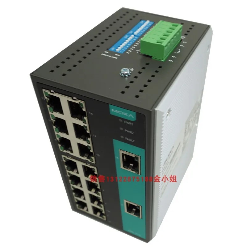 Moxa Eds-316 Switch Ethernet Industriale Con Porta Elettrica Completa A 16 Porte