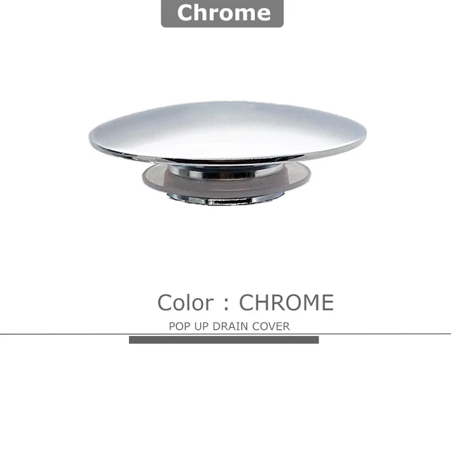 7 Colors Brass Sink Drain Cover Bathroom Pop up Top Renovation Brushed