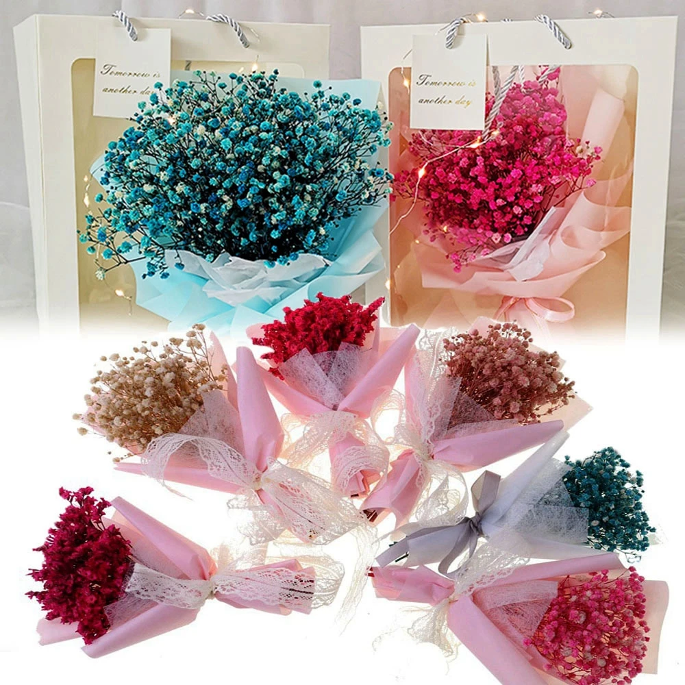 Happy Natural Small Dried Flower Pressed Dried Flowers Backdrop Decoration 