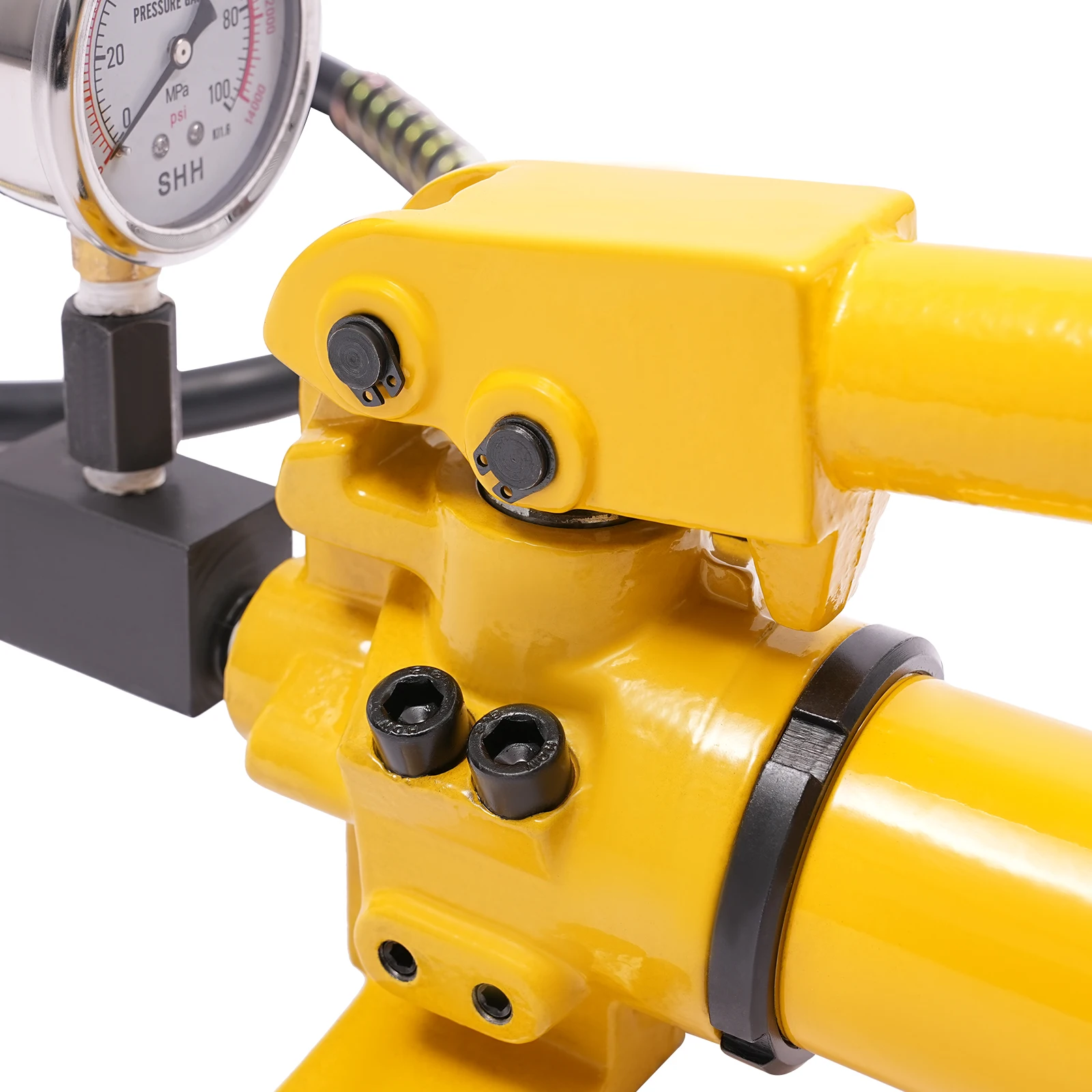 700bar Manual Hydraulic Hand Pump 700cc Hydraulic Pump with Pressure Guage  for Lifting, Jacking 6
