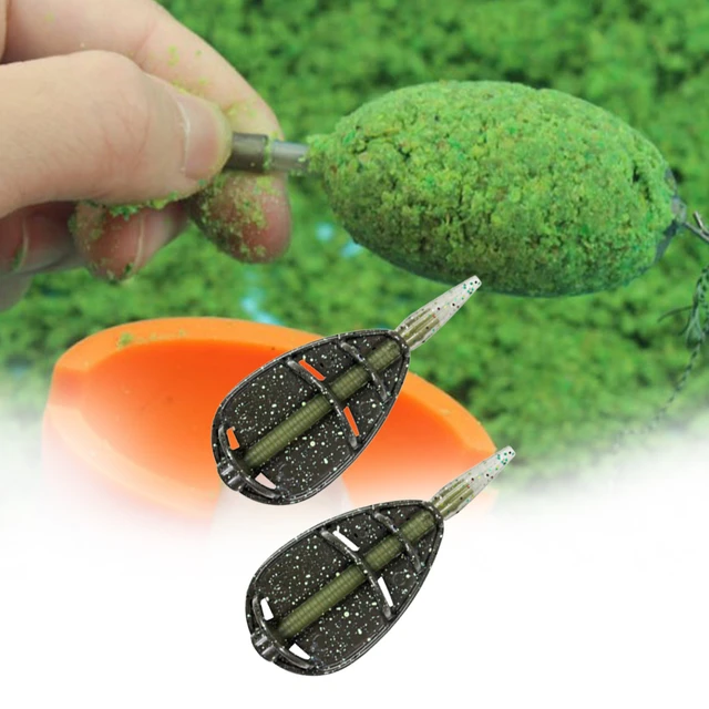 1pc Inline Method Carp Fishing Feeder Mould 25/35/45g Explosive Zinc Alloy Fishing  Feeder Bait Fishing Tackle Accessories - AliExpress