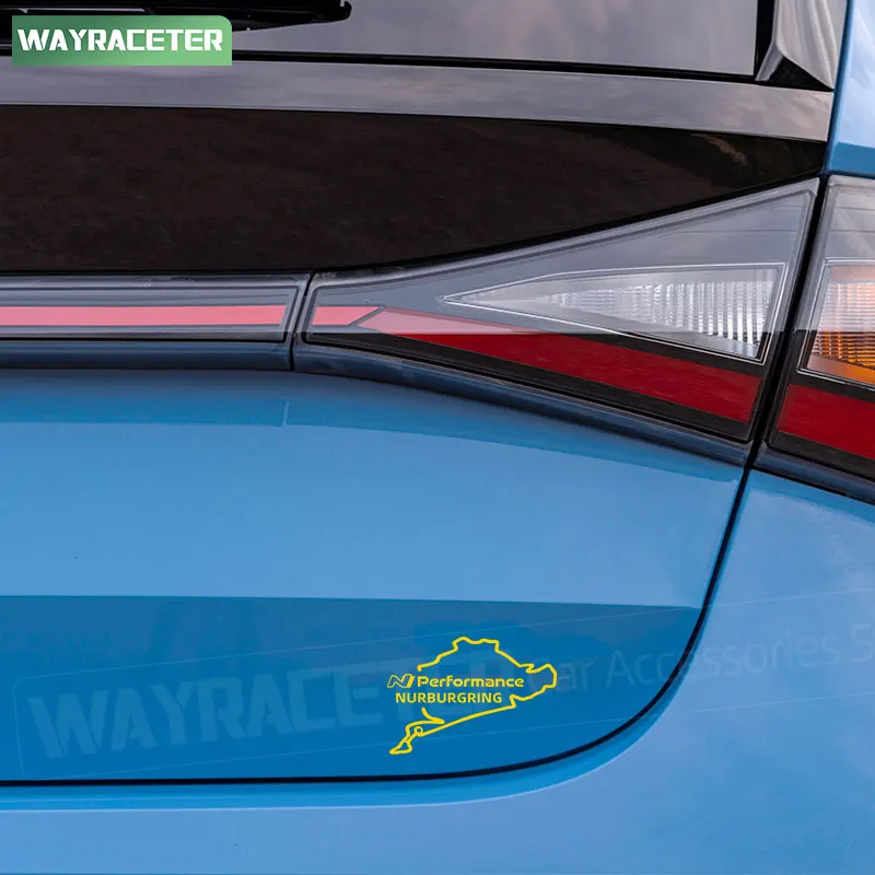 1 Pc N Line Performance Nürburgring Sticker Side Fender Window Decal For Hyundai i30 i20 Tucson Elantra Veloster Kona Sonata