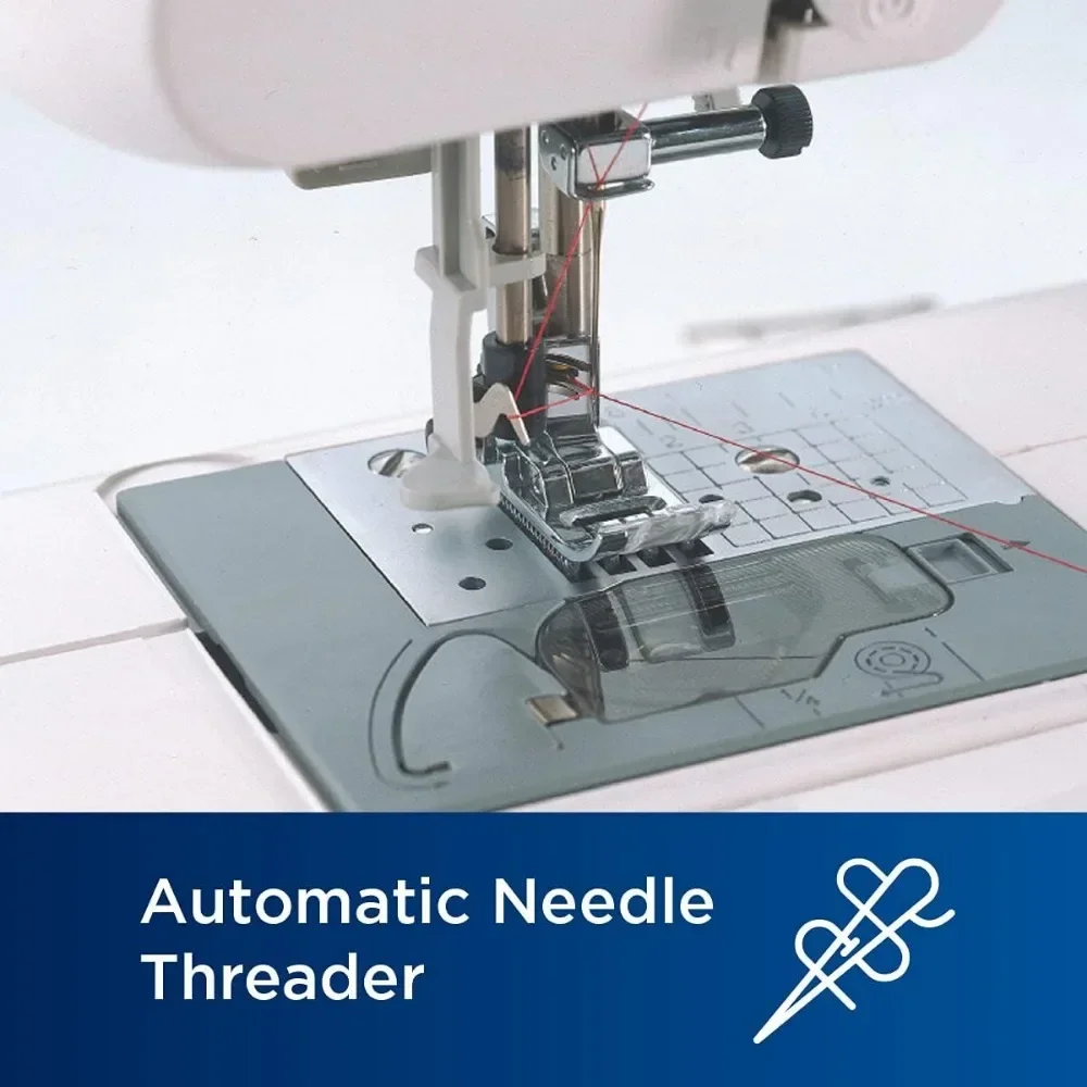 Sewing and Quilting Machine, Computerized, 165 Built-in Stitches, LCD Display, Wide Table, 8 Included Presser Feet, White 5