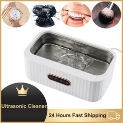 Ultrasonic Cleaner Bath Glasses Makeup Brush Tooth Brace Jewelry High Frequency Vibration Mini Portable Cleaning Washing Machine