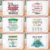 Best Teacher in The World Spanish Print Makeup Bag Travel Neceser Toiletries Storage Pouch Pencil Bags Graduate Gift for Teacher 1