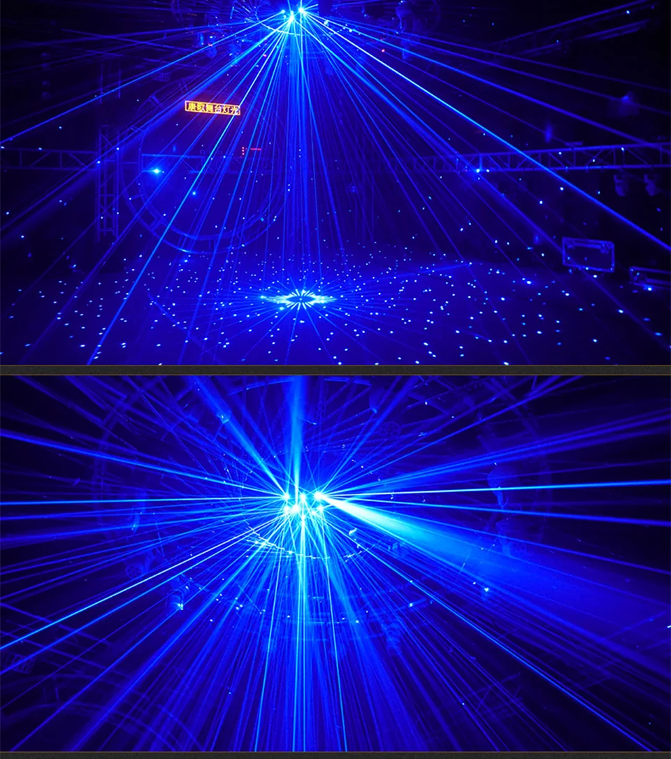 RGB DJ Laser Light Disco Stage Lighting Effect DMX Controller Full Color Stars L
