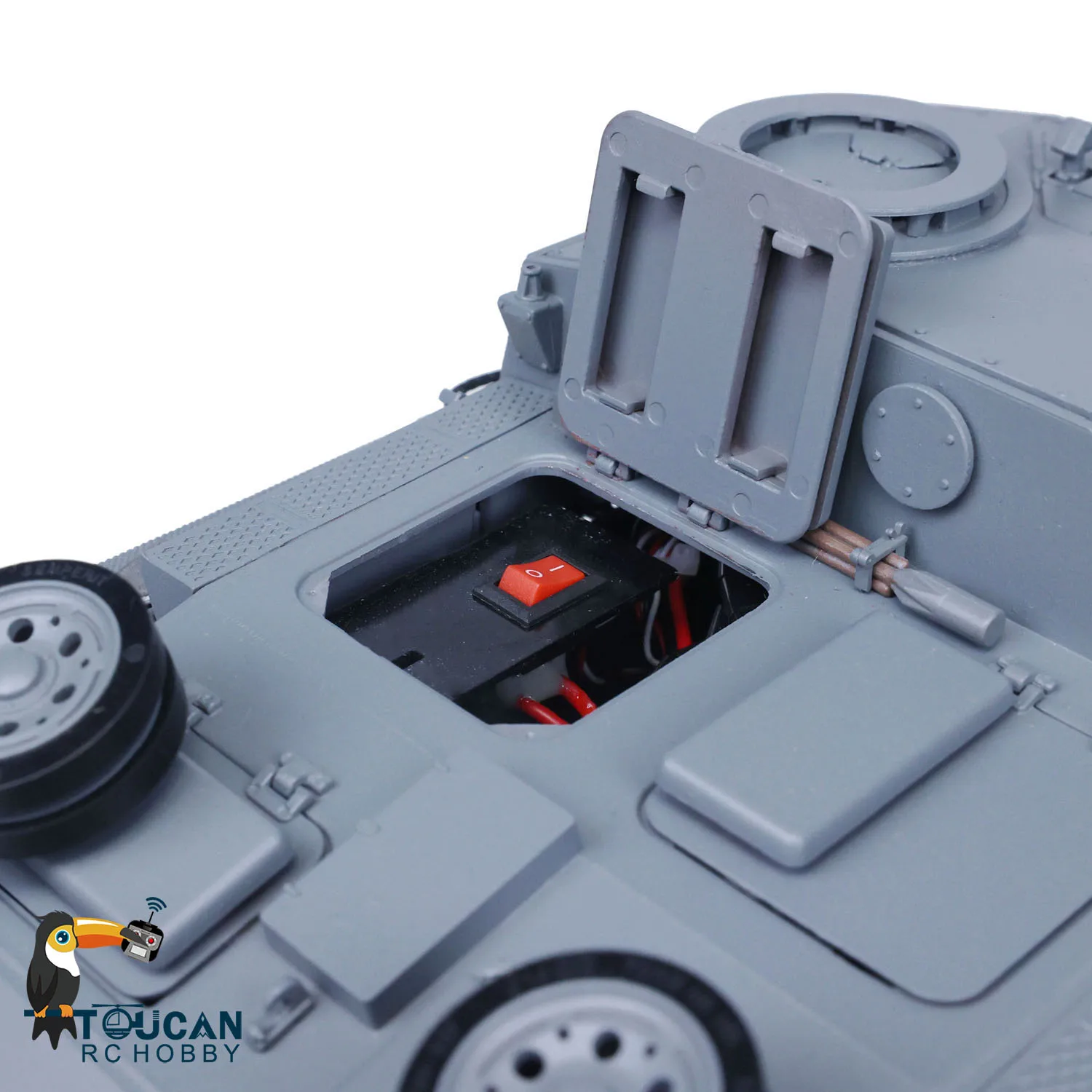 Metal Mato 1/16 Stug III RC Tank KIT Infrared Barrel Recoil Grey Color 1226 TH00670-SMT4 2