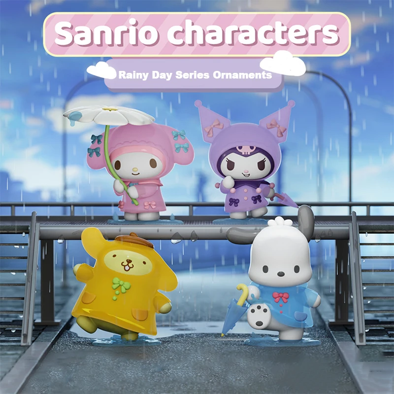 

Sanrio полако Мелодия помпон пурин серия дождливых дней экшн-фигурки Kawaii Pc статуя фигурки Симпатичные ПВХ Коллекция новогодняя игрушка