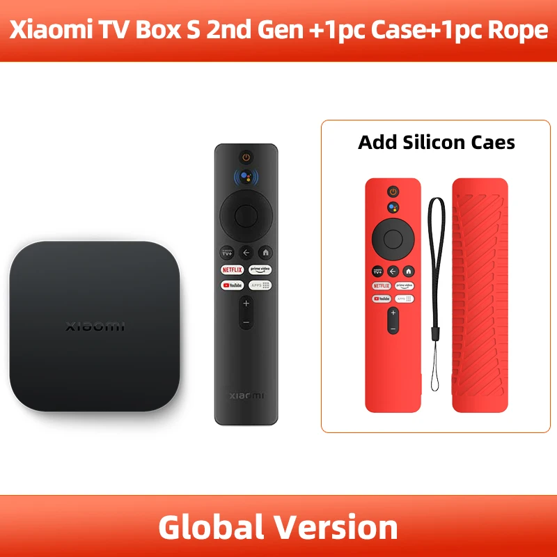 Xiaomi Mi Box S (Versione UE) - Media Player 4K Ultra HD, Android 8.1, Con Google Assistant, Bluetooth, Dolby Audio, DTS HD