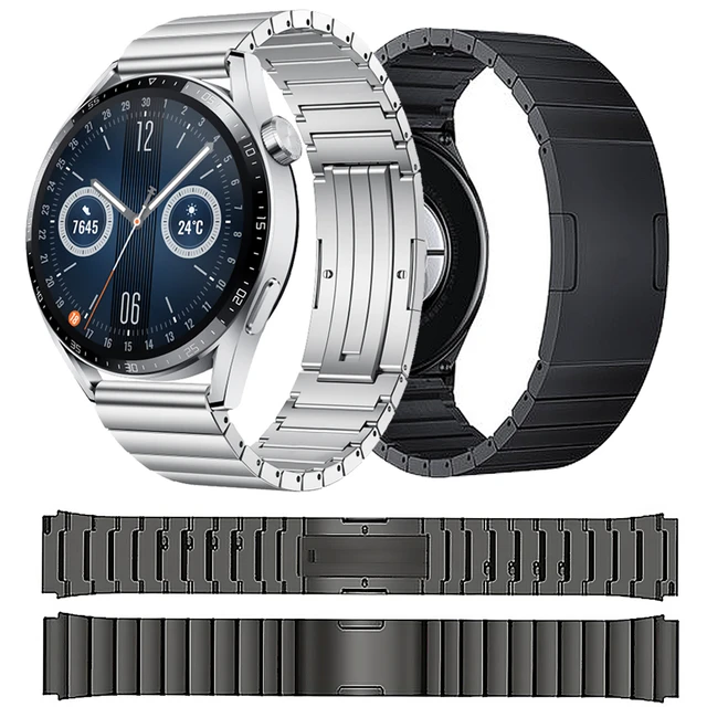 GORPIN-Correa para HUAWEI Watch 4Pro/3Pro, banda GT4 de 46mm/GT3 Pro, banda  de reloj de titanio de 22mm, color gris plateado - AliExpress