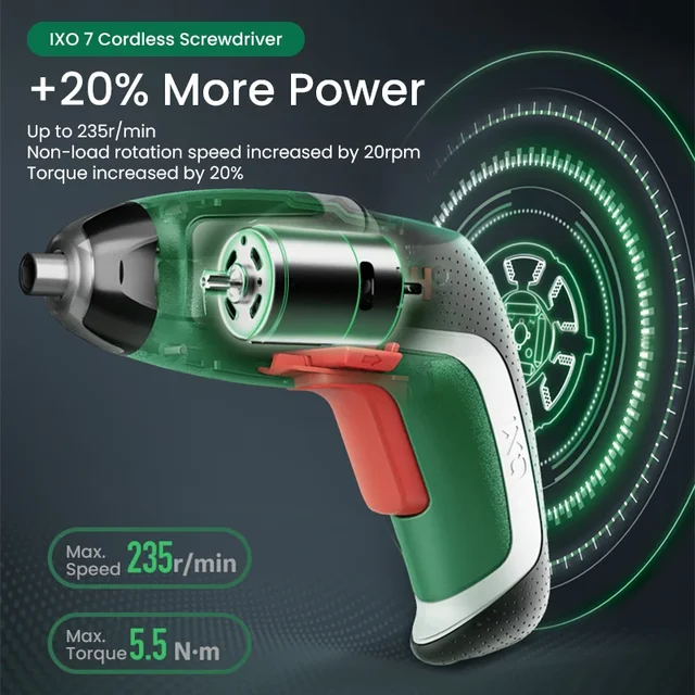 Bosch IXO Cordless Screwdriver 3.6V Usb Rechargeable Multi 