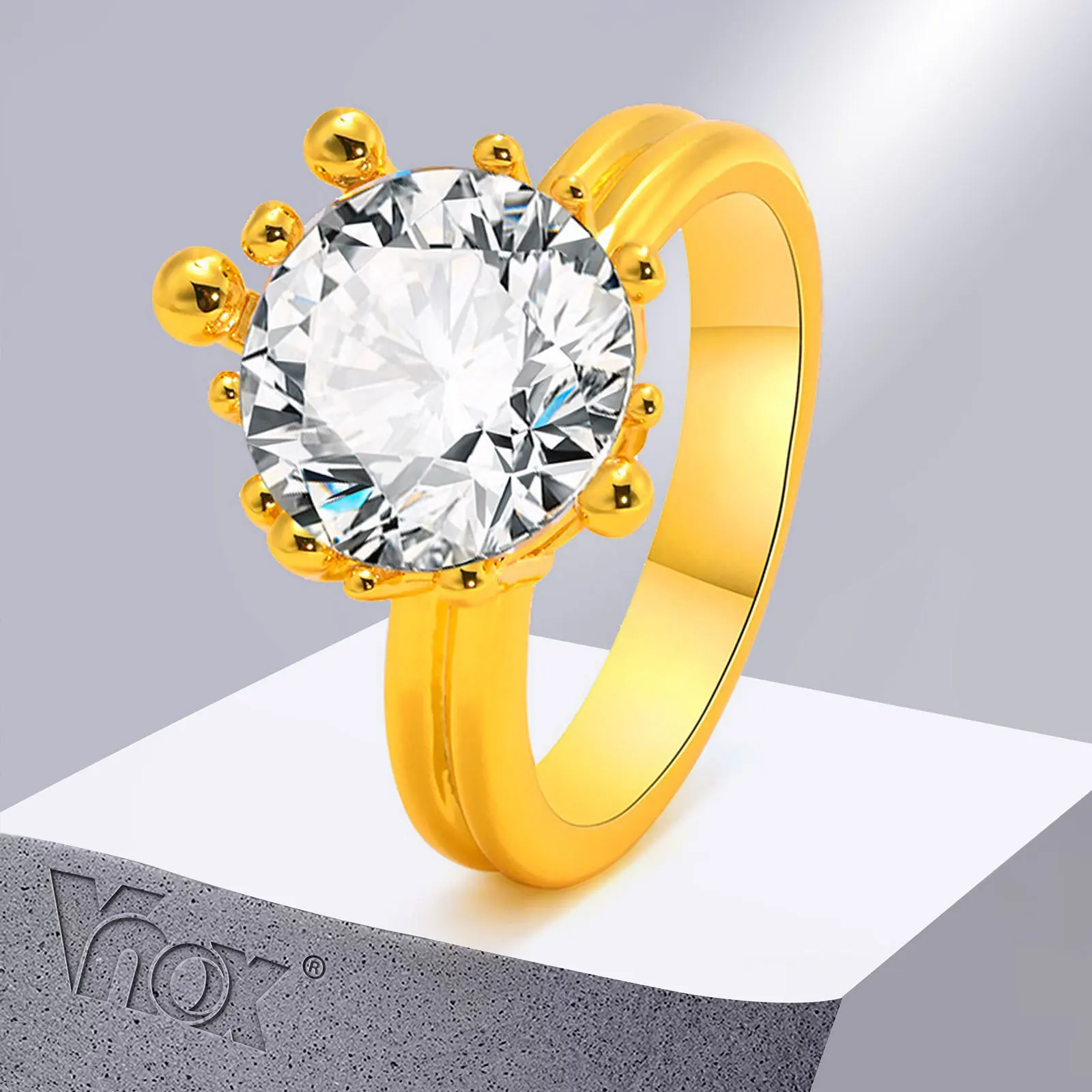 Stainless Steel Jewelry V Ring  Stainless Luxury Rings Women - Luxury Gold  Color - Aliexpress