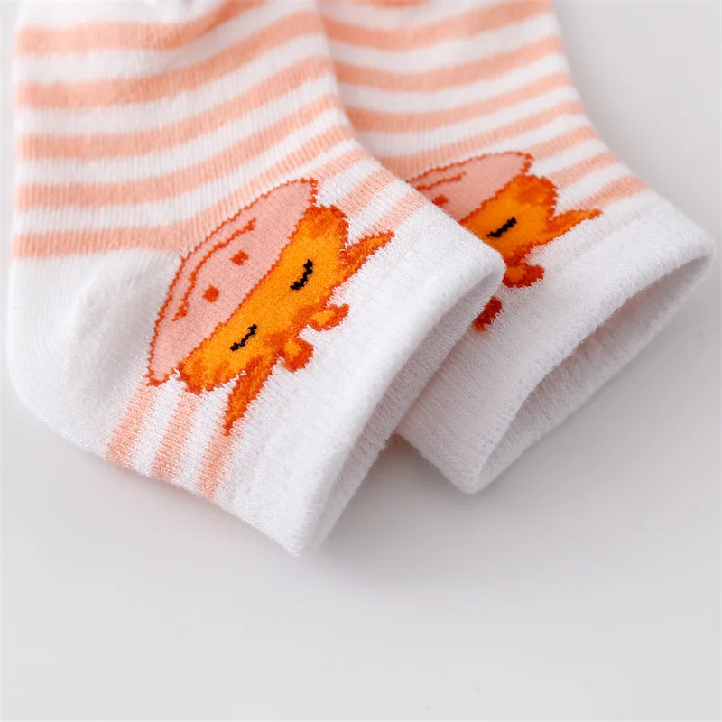 Baby Socks Lawadka 7Pairs/set Summer Mesh Thin Newborn Boys Girls Cotton Cartoon 0-24Month