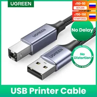 Ugreen-Cable USB tipo B macho A macho para impresora, Cable 3,0 2,0 para Canon, Epson, HP, ZJiang, DAC