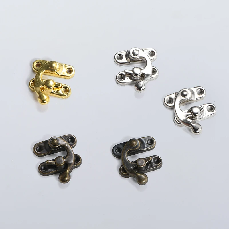 Toggle Latches 6pcs Mini Swing Arm Clasp Latch Vintage Style Toggle Hasp Hook Metal Catch