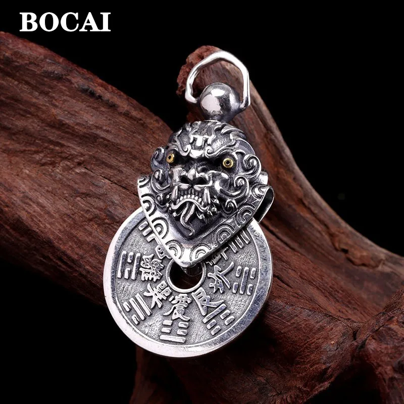 Real S925 Silver Jewelry Accessories Chinese Exorcism Mountain Ghosts ...