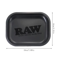 RAW Matte Black Murder'd Cigarette Rolling Tray 2