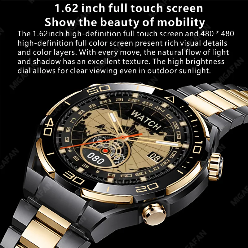 S30 Max Smart Watch 4GB ROM Photo Album Music Gesture Control NFC Compass Heart Rate for Huawei Watches Ultimate Smartwatch Men