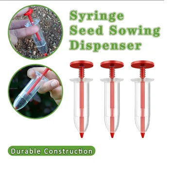 1/2/3pcs Handheld Seed Dispenser Syringe Seeder Mini Seed Sowing Tool for Garden Planting Flower Pot Garden Bed Essential
