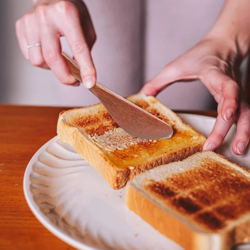 Mask Butter Spatula Wooden Marmalade Knife Cheese Dessert Jam Tabeware Handle Knife Breakfast Toast Bread Cutter Kitchen Gadgets
