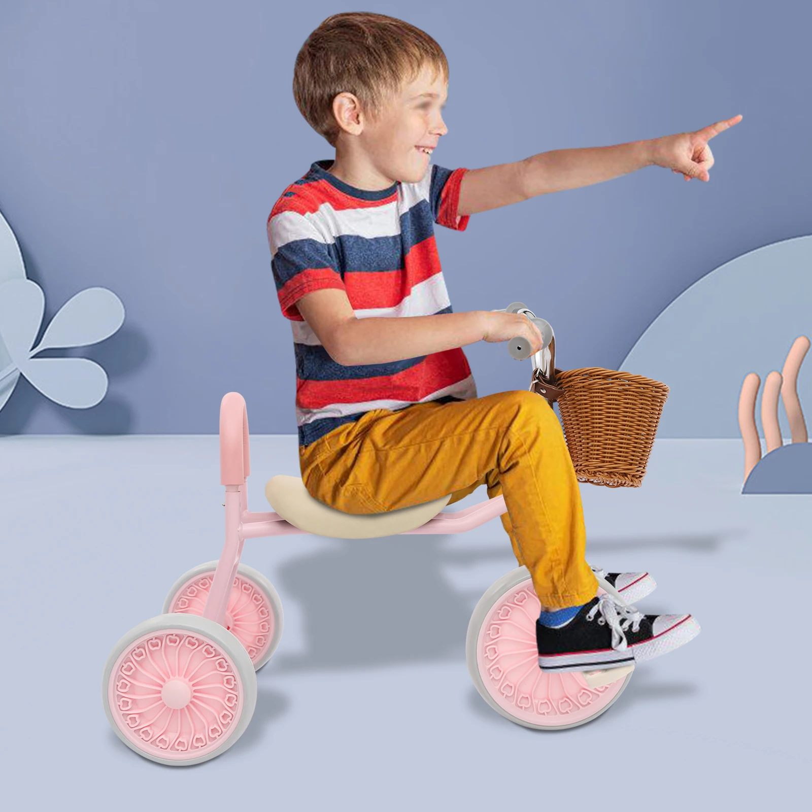 Vintage-Style Tricycle for Kids Ages 2–6