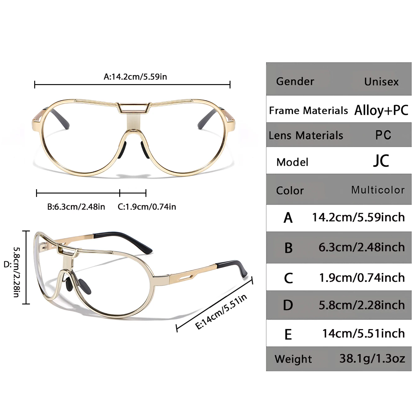 1 & 3 PCS Photochromic Cycling Sunglasses round Windproof Shades