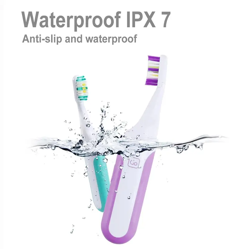 Electric Toothbrush Electric Toothbrush Portable Adult Travel Business Battery Teethbrush Holder 2 Spare Brush Heads Waterproof New Design SG916
