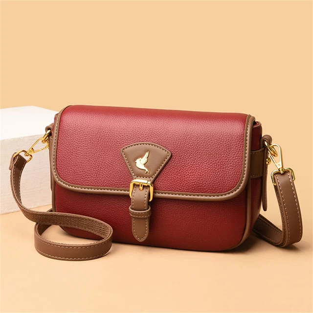 2023 New Fashion Shoulder Bag Luxury PU Leather Women's Bag Fashion Girls  Crossbody Bags Lady Simple Handbag Large Capacity