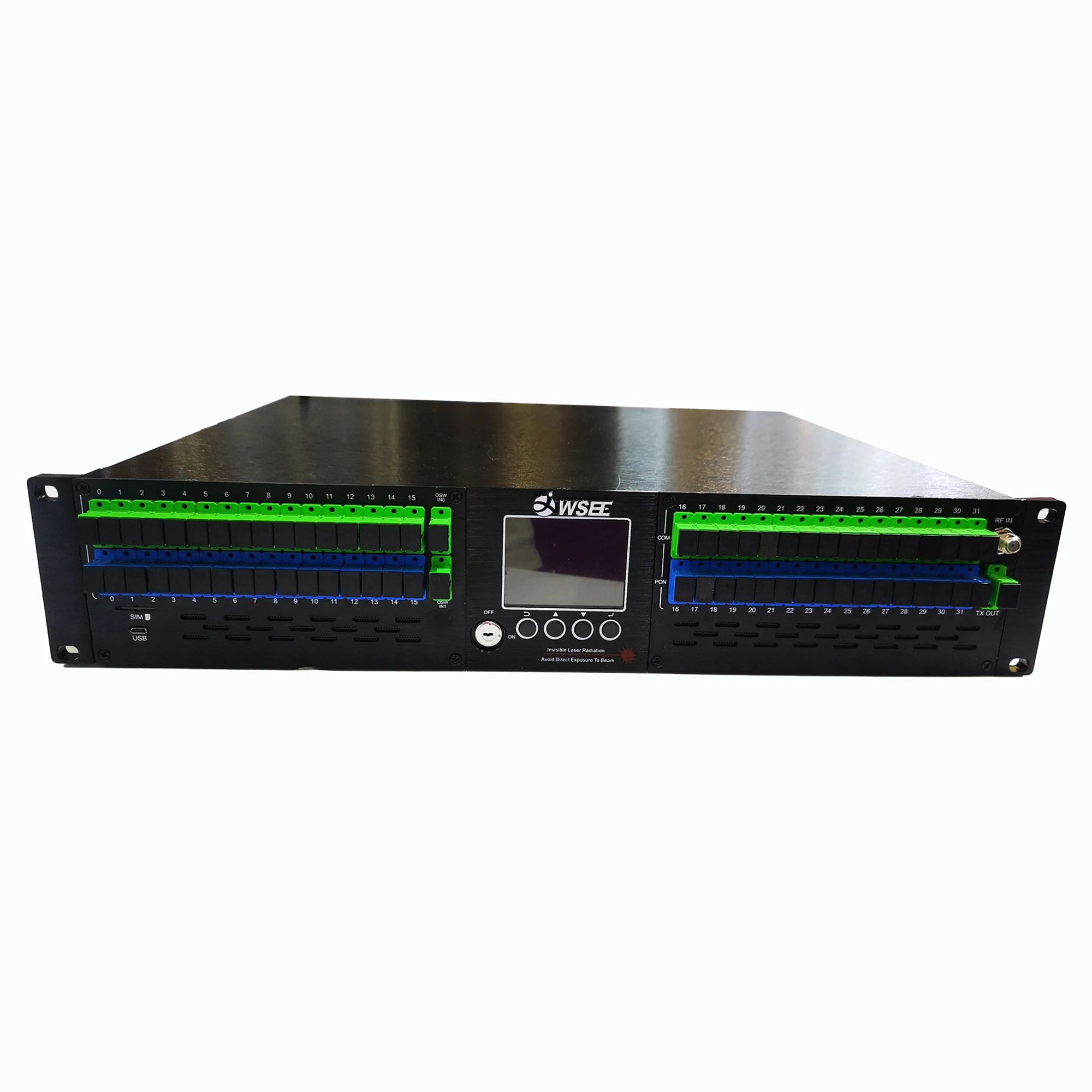 

19'' 2U 1550nm CATV EDFA Optical Amplifier with 32*19dBm Gain Output and Dual Power Supply and AGC and WDM and SNMP