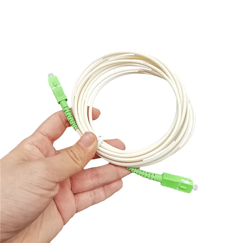 Fiber Optic Patch Cord 2m Simplex single-mode SC/APC-SC/APC Compatible with Sky and Globe fiber optic cable