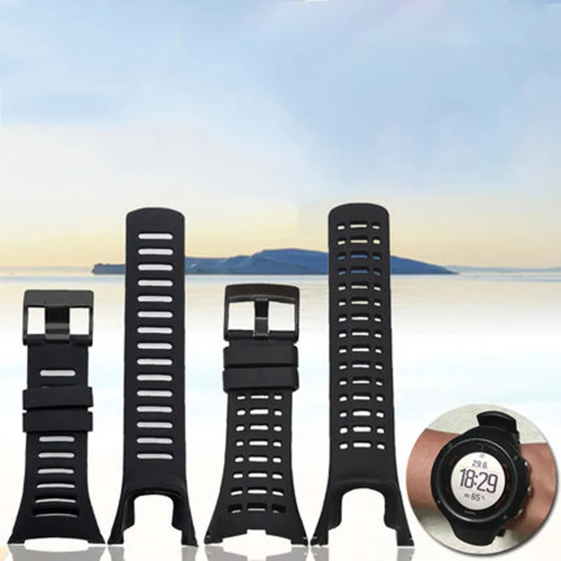

Soft Silicone Watch Band For Suunto Ambit 1/2/2S/2R/3 Sport/3 Watchband Sport Water Proof Rubber Men Accessories With Tools