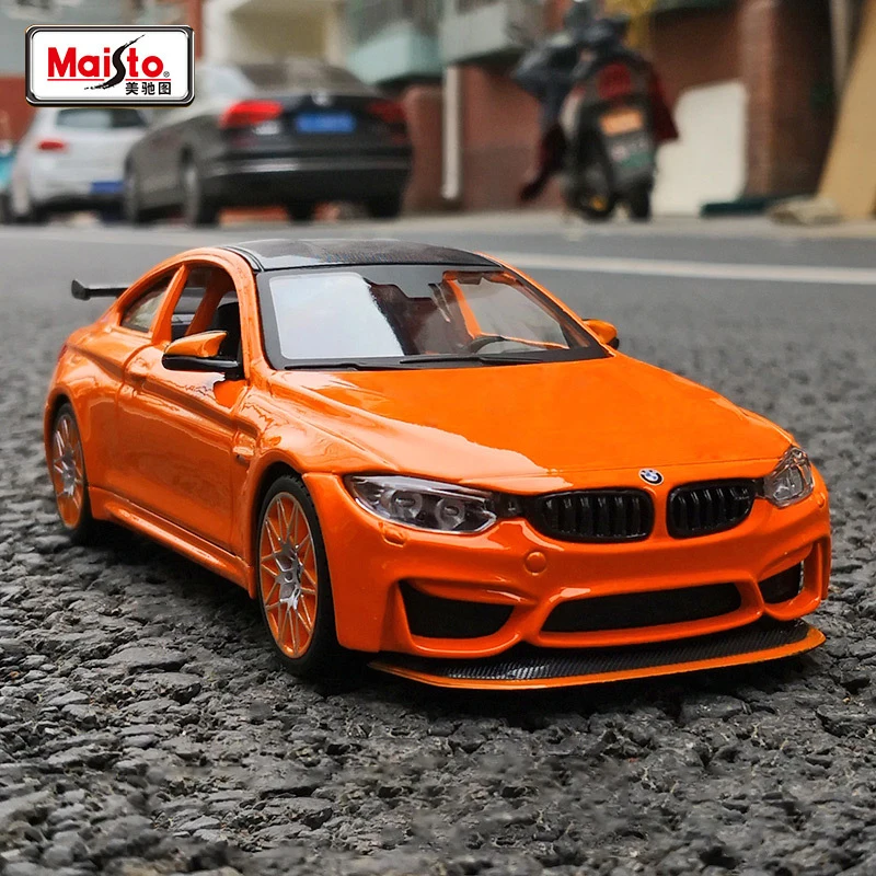 Modellino Auto BMW M4 GTS In Scala 1:24 Di Maisto - Colore Arancione, Die-cast, Dettagli Realistici - 3