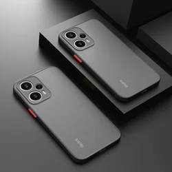 Luxury Hybrid Hard Back Cover Case For Xiaomi Redmi Note 12 Turbo 11 11S 10 10S 9 9S Pro 10A 10C 9A 9C Matte Silicone Soft Coque
