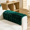 High Quality Rabbit Plush Sofa Cushion Precision Fabric Winter High-end Plush Cover Thickened Warm Anti Slip Seat L Sofa Towel 4