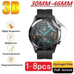 Premium Smartwatch Screen Protector Film - Universal Fit for Various Sizes (30mm - 46mm) - Essential Smartwatch Accessory (Diameter 43mm Film)